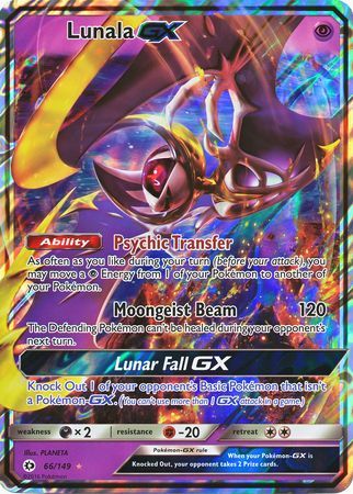 Lunala GX (66/149) (Jumbo Card) [Sun & Moon: Base Set] | Arkham Games and Comics