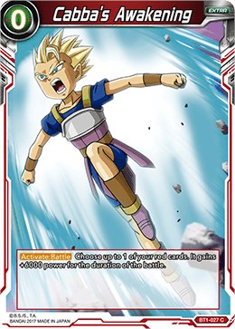 Cabba's Awakening (BT1-027) [Galactic Battle] | Arkham Games and Comics