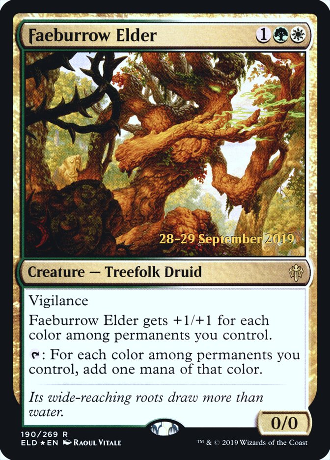 Faeburrow Elder  [Throne of Eldraine Prerelease Promos] | Arkham Games and Comics