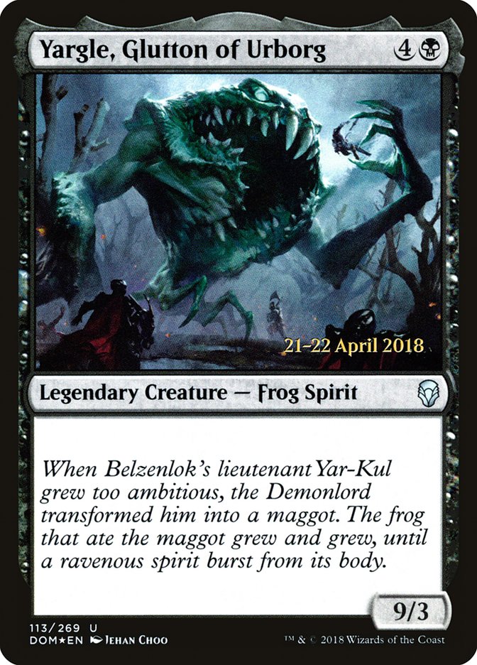 Yargle, Glutton of Urborg  [Dominaria Prerelease Promos] | Arkham Games and Comics