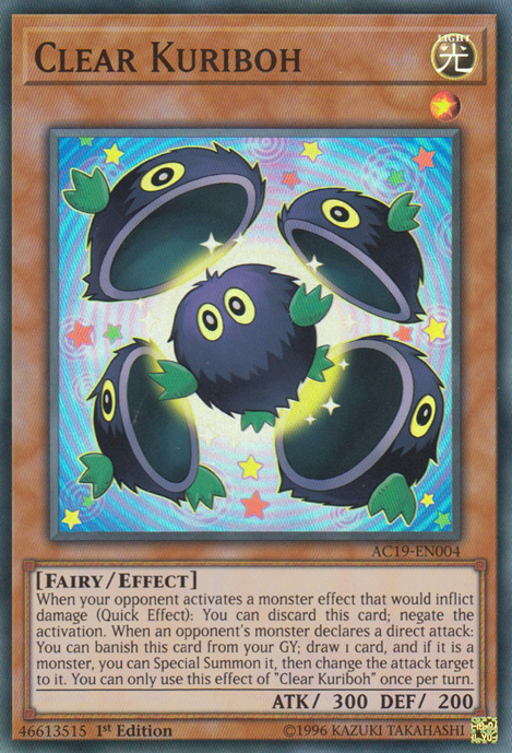 Clear Kuriboh [AC19-EN004] Super Rare | Arkham Games and Comics