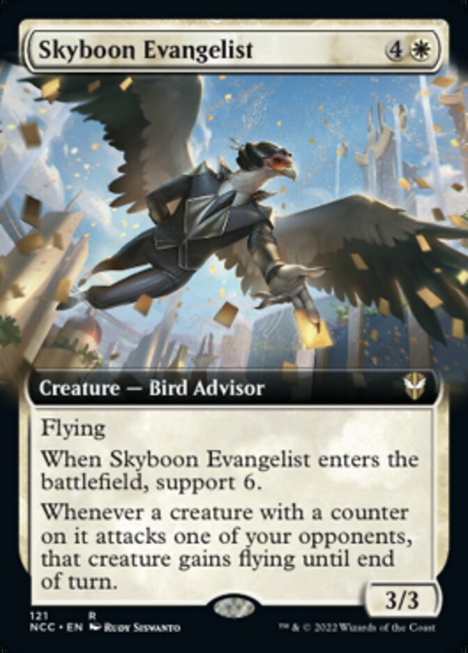 Skyboon Evangelist (Extended Art) [Streets of New Capenna Commander] | Arkham Games and Comics