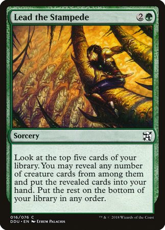 Lead the Stampede [Duel Decks: Elves vs. Inventors] | Arkham Games and Comics