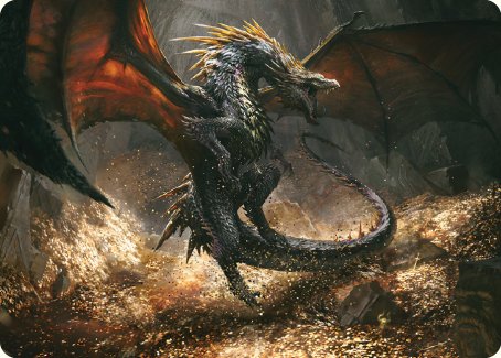 Cavern-Hoard Dragon Art Card [The Lord of the Rings: Tales of Middle-earth Art Series] | Arkham Games and Comics