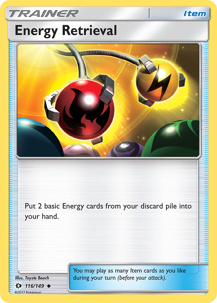 Energy Retrieval (116/149) [Sun & Moon: Base Set] | Arkham Games and Comics