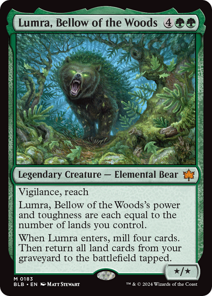 Lumra, Bellow of the Woods [Bloomburrow] | Arkham Games and Comics