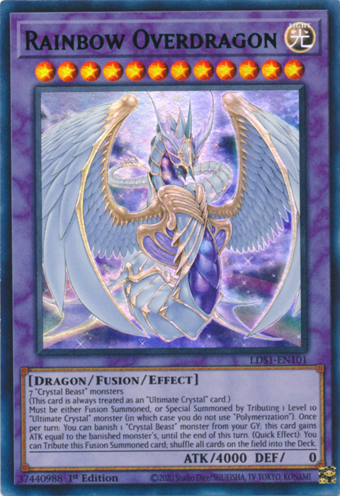 Rainbow Overdragon (Green) [LDS1-EN101] Ultra Rare | Arkham Games and Comics