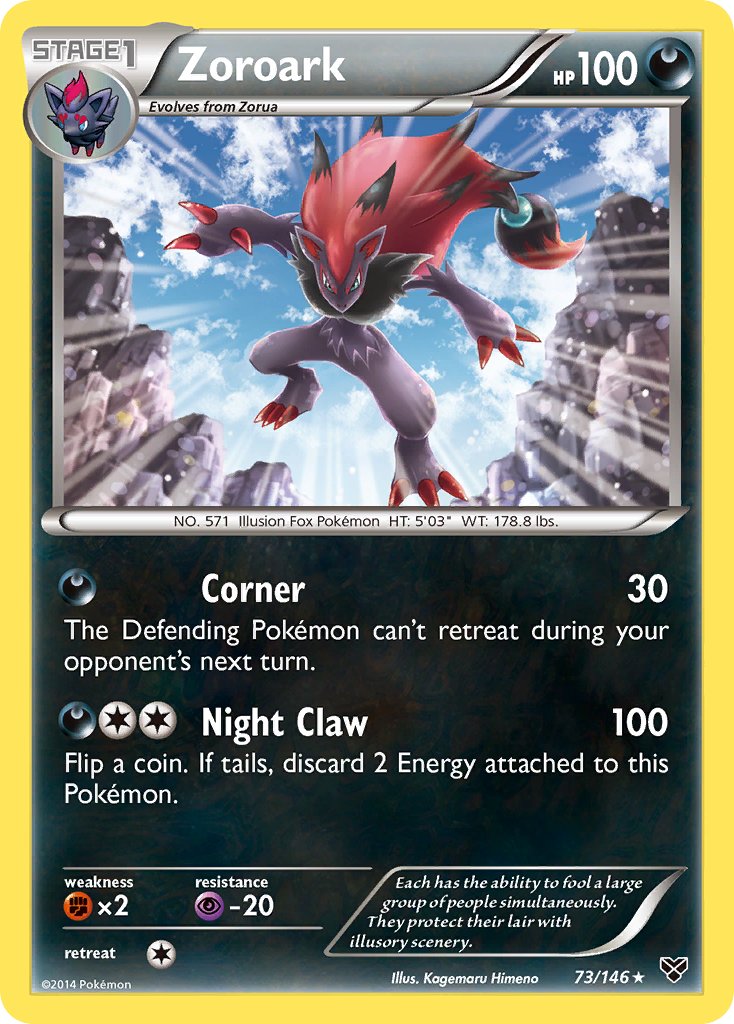 Zoroark (73/146) (Cosmos Holo) (Blister Exclusive) [XY: Base Set] | Arkham Games and Comics
