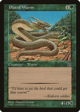 Plated Wurm [Portal Second Age] | Arkham Games and Comics