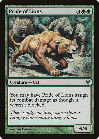 Pride of Lions [Duel Decks: Ajani vs. Nicol Bolas] | Arkham Games and Comics