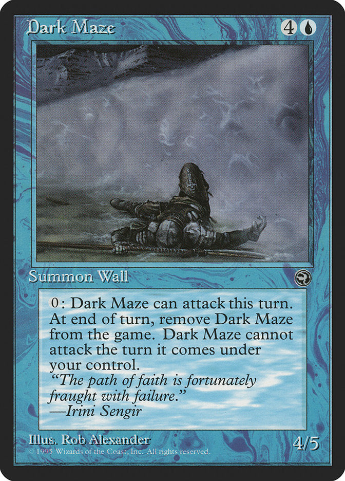 Dark Maze (Irini Sengir Flavor Text) [Homelands] | Arkham Games and Comics