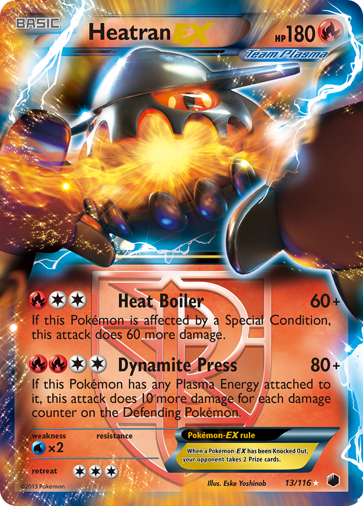 Heatran EX (13/116) [Black & White: Plasma Freeze] | Arkham Games and Comics