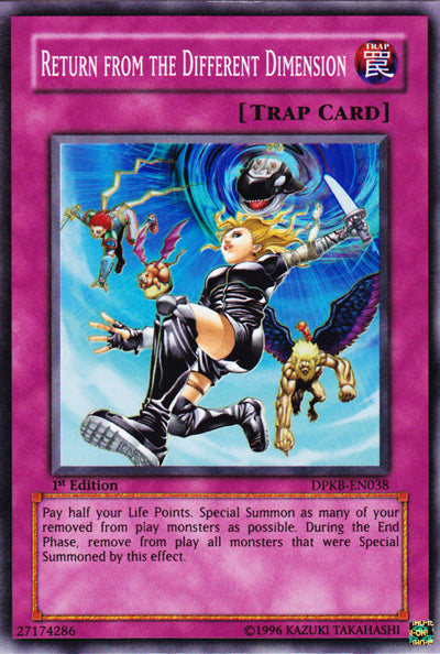 Return from the Different Dimension [DPKB-EN038] Super Rare | Arkham Games and Comics