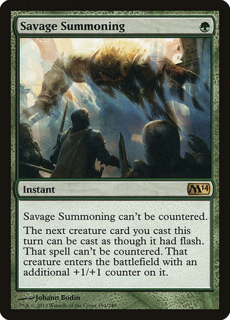 Savage Summoning [Magic 2014] | Arkham Games and Comics