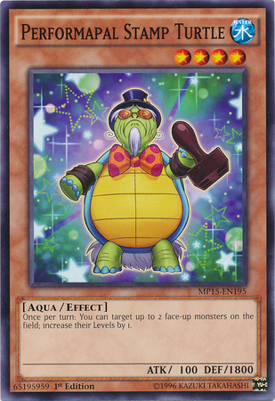 Performapal Stamp Turtle [MP15-EN195] Common | Arkham Games and Comics