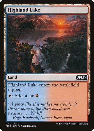 Highland Lake [Core Set 2019] | Arkham Games and Comics