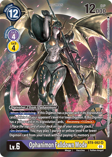 Ophanimon: Falldown Mode [BT8-082] (Alternate Art) [New Awakening] | Arkham Games and Comics