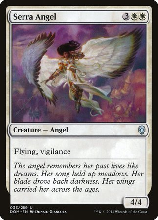 Serra Angel [Dominaria] | Arkham Games and Comics