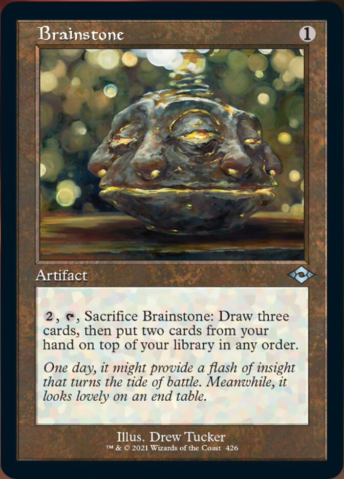 Brainstone (Retro Foil Etched) [Modern Horizons 2] | Arkham Games and Comics