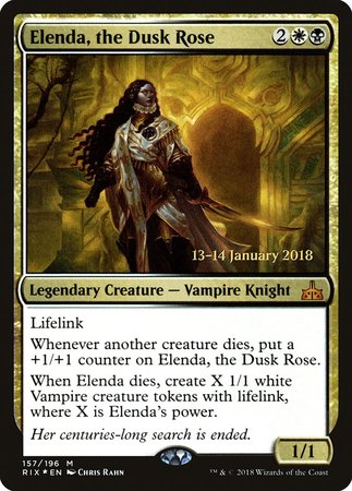 Elenda, the Dusk Rose [Rivals of Ixalan Promos] | Arkham Games and Comics