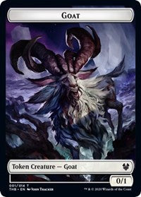 Goat // Satyr Double-sided Token [Theros Beyond Death Tokens] | Arkham Games and Comics