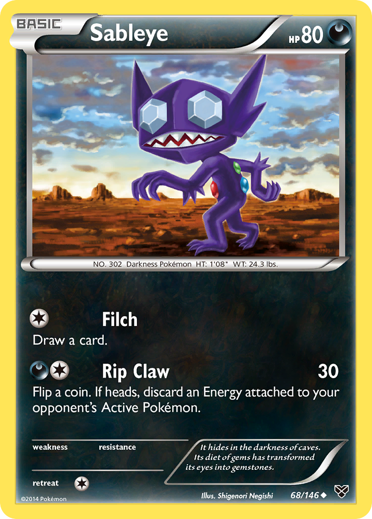 Sableye (68/146) [XY: Base Set] | Arkham Games and Comics