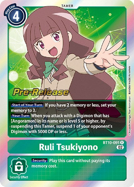 Ruli Tsukiyono [BT10-091] [Xros Encounter Pre-Release Cards] | Arkham Games and Comics