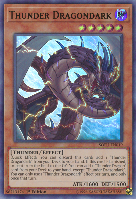 Thunder Dragondark [SOFU-EN019] Ultra Rare | Arkham Games and Comics