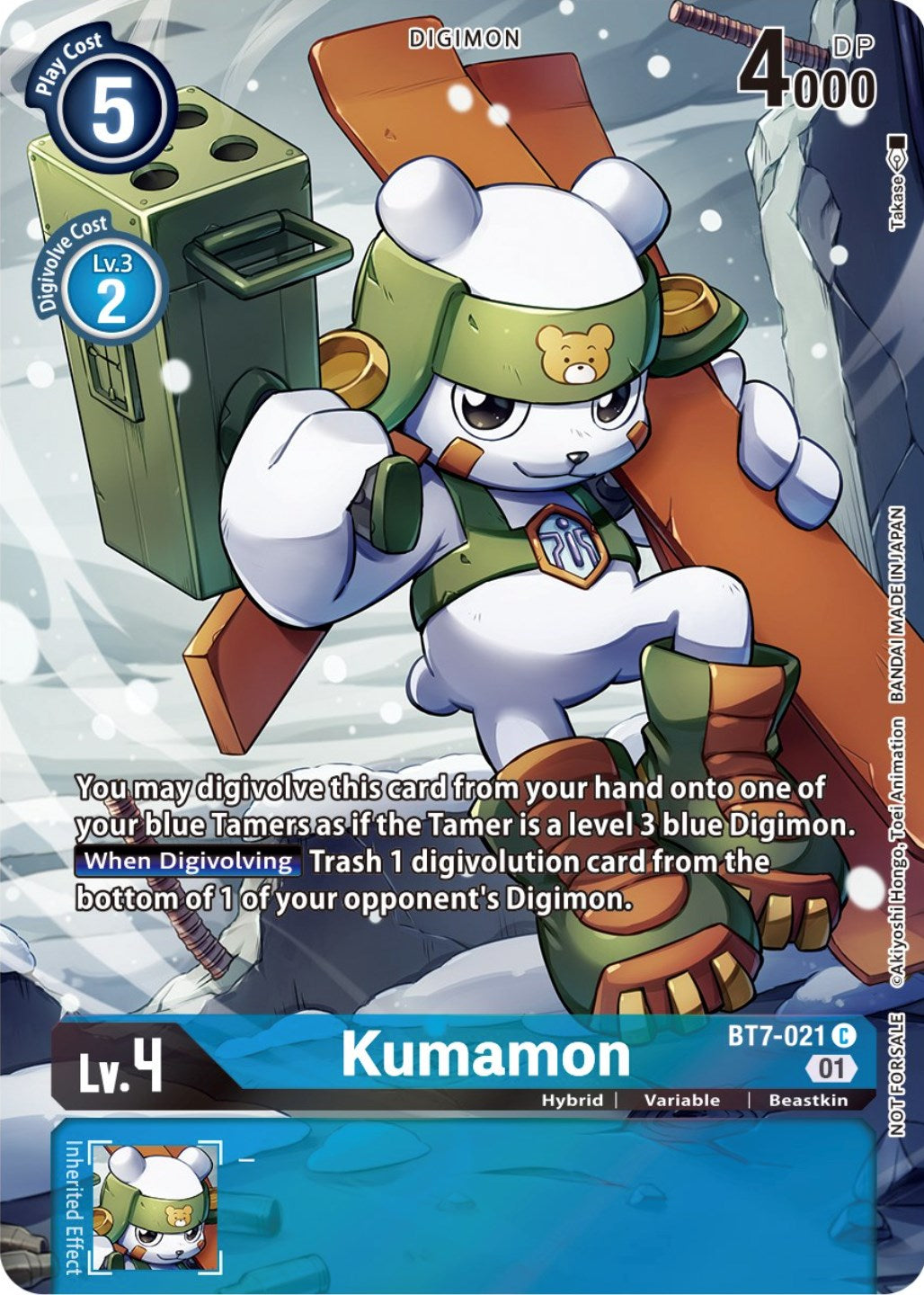 Kumamon [BT7-021] (2nd Anniversary Frontier Card) [Next Adventure Promos] | Arkham Games and Comics