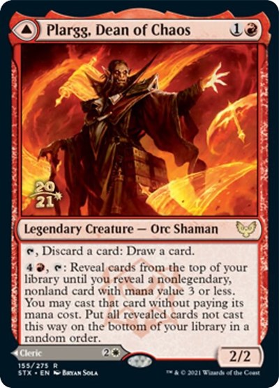 Plargg, Dean of Chaos // Augusta, Dean of Order [Strixhaven: School of Mages Prerelease Promos] | Arkham Games and Comics