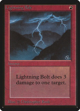 Lightning Bolt [Limited Edition Beta] | Arkham Games and Comics