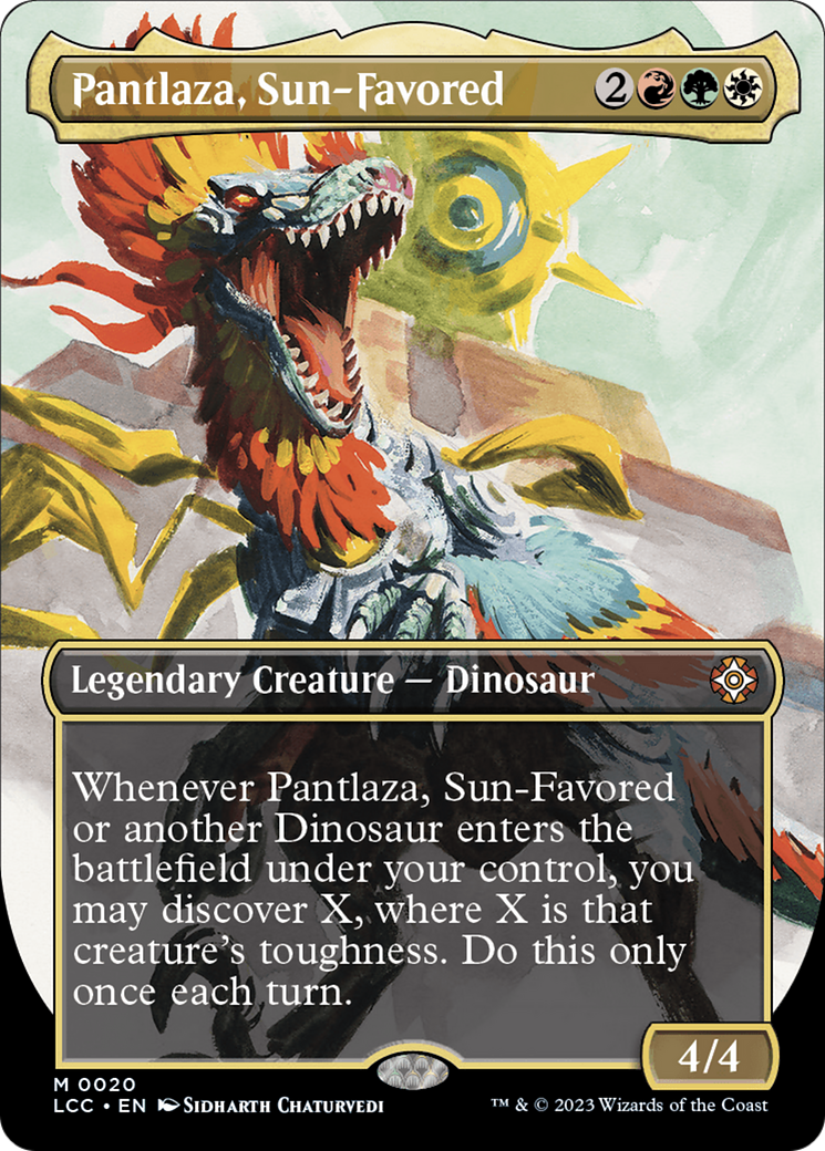 Pantlaza, Sun-Favored (Borderless) [The Lost Caverns of Ixalan Commander] | Arkham Games and Comics