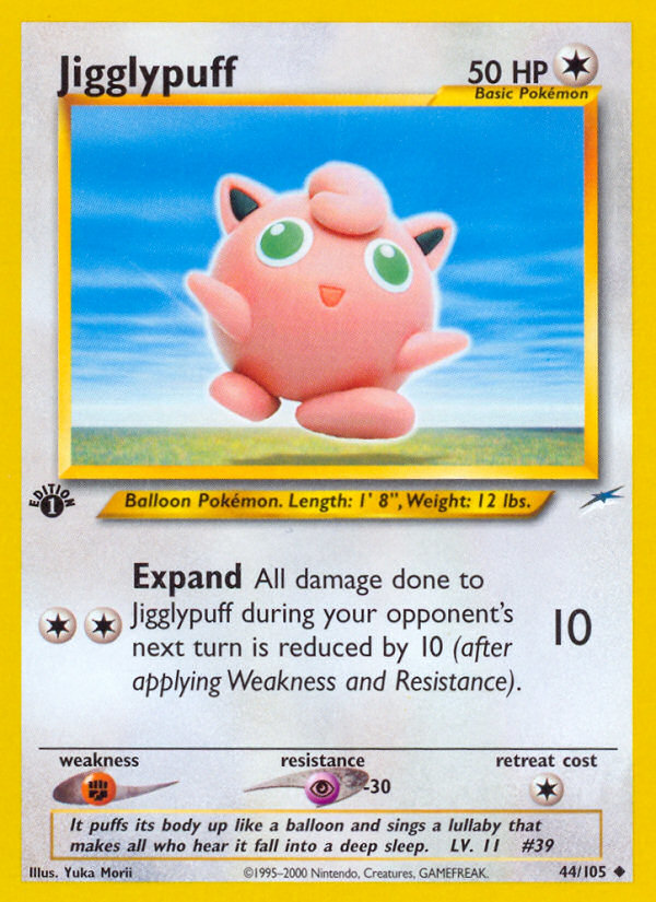 Jigglypuff (44/105) [Neo Destiny 1st Edition] | Arkham Games and Comics