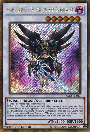 Blackwing - Nothung the Starlight [PGL2-EN013] Gold Secret Rare | Arkham Games and Comics