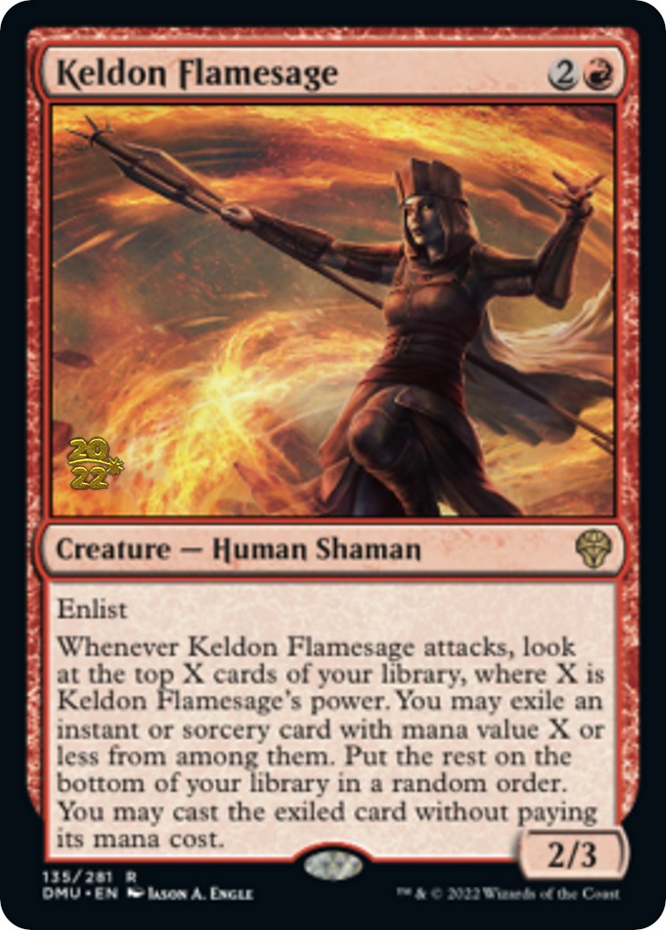 Keldon Flamesage [Dominaria United Prerelease Promos] | Arkham Games and Comics