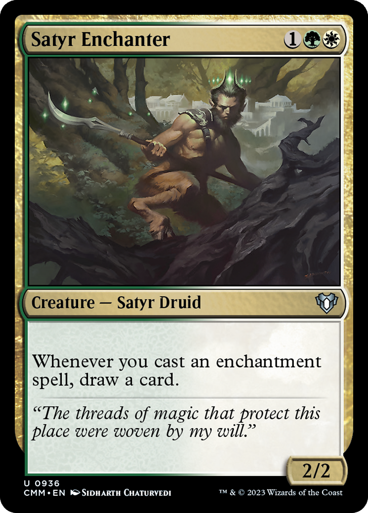 Satyr Enchanter [Commander Masters] | Arkham Games and Comics