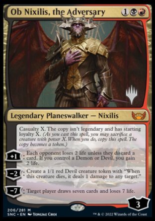 Ob Nixilis, the Adversary (Promo Pack) [Streets of New Capenna Promos] | Arkham Games and Comics