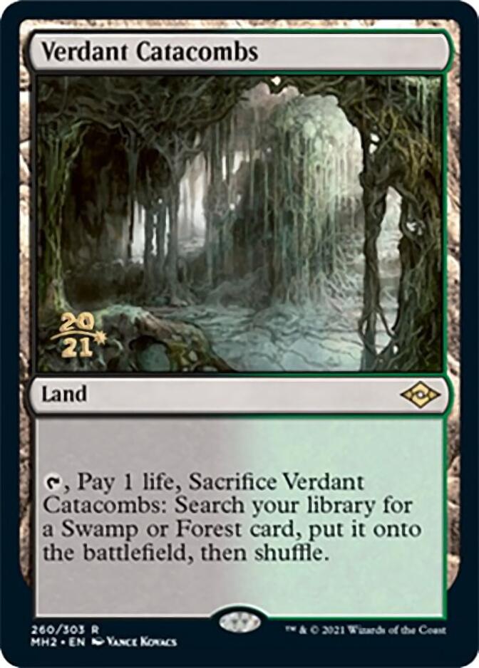 Verdant Catacombs [Modern Horizons 2 Prerelease Promos] | Arkham Games and Comics