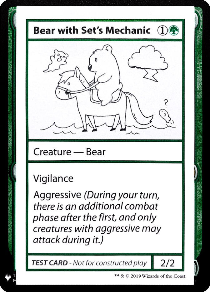 Bear with Set's Mechanic [Mystery Booster Playtest Cards] | Arkham Games and Comics