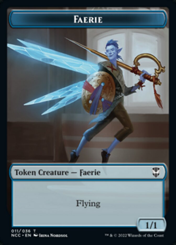 Faerie // Rogue Double-sided Token [Streets of New Capenna Commander Tokens] | Arkham Games and Comics