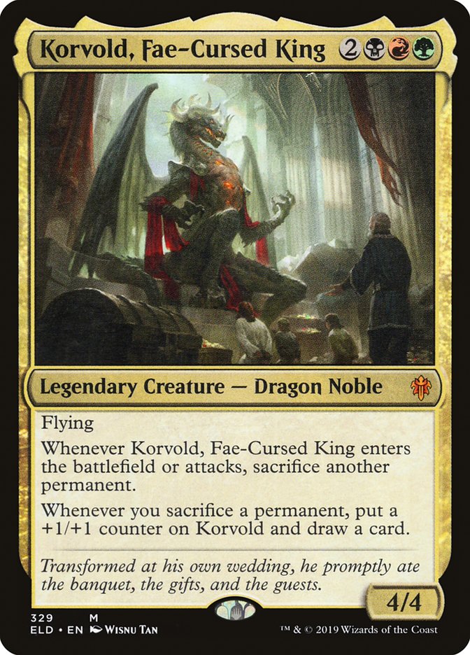 Korvold, Fae-Cursed King [Throne of Eldraine] | Arkham Games and Comics