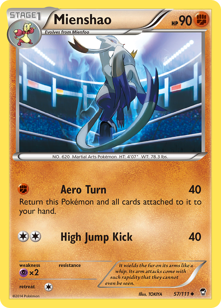 Mienshao (57/111) [XY: Furious Fists] | Arkham Games and Comics