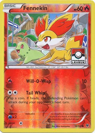 Fennekin (10/124) (League Promo) [XY: Fates Collide] | Arkham Games and Comics