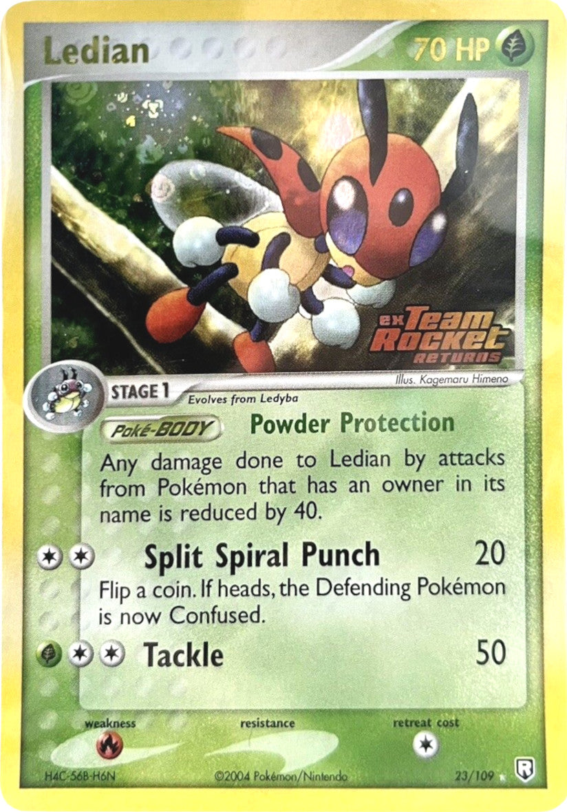 Ledian (23/109) (Stamped) [EX: Team Rocket Returns] | Arkham Games and Comics