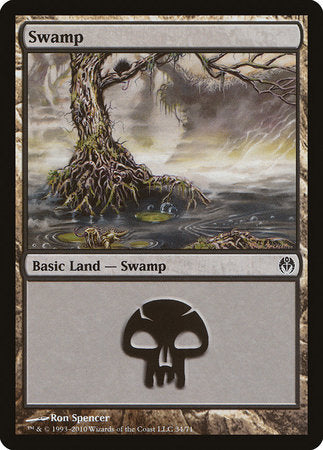 Swamp (34) [Duel Decks: Phyrexia vs. the Coalition] | Arkham Games and Comics