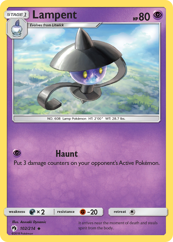 Lampent (102/214) [Sun & Moon: Lost Thunder] | Arkham Games and Comics