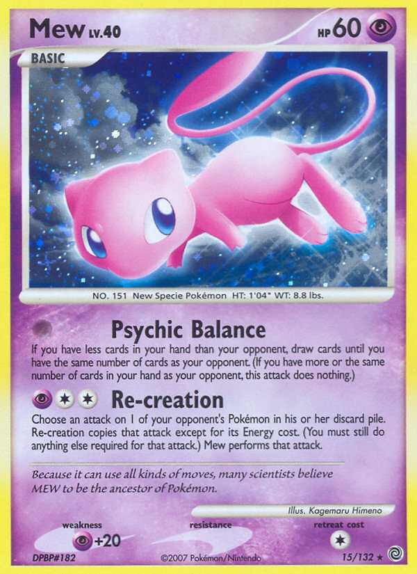 Mew (15/132) [Diamond & Pearl: Secret Wonders] | Arkham Games and Comics