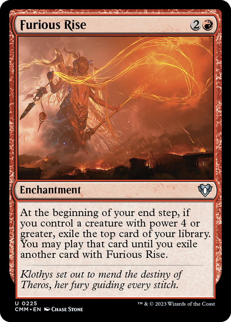 Furious Rise [Commander Masters] | Arkham Games and Comics