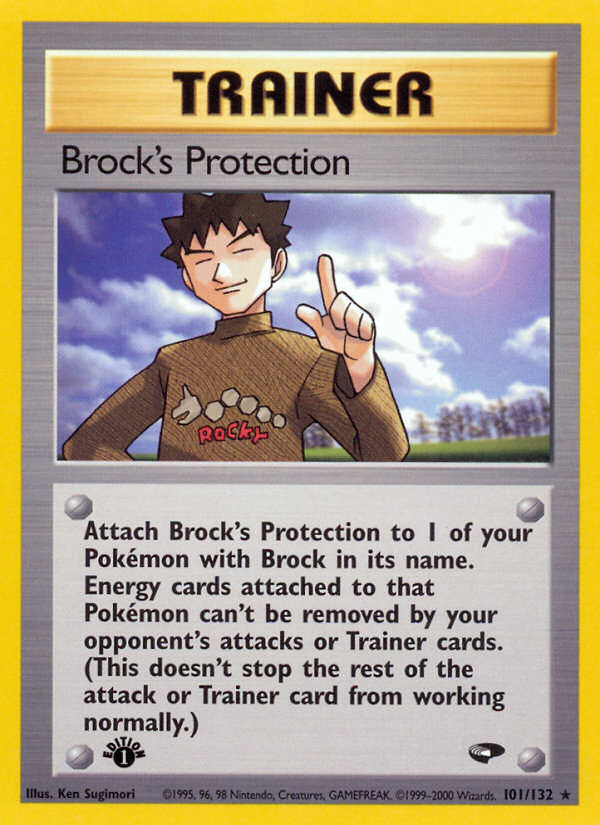 Brock's Protection (101/132) [Gym Challenge 1st Edition] | Arkham Games and Comics