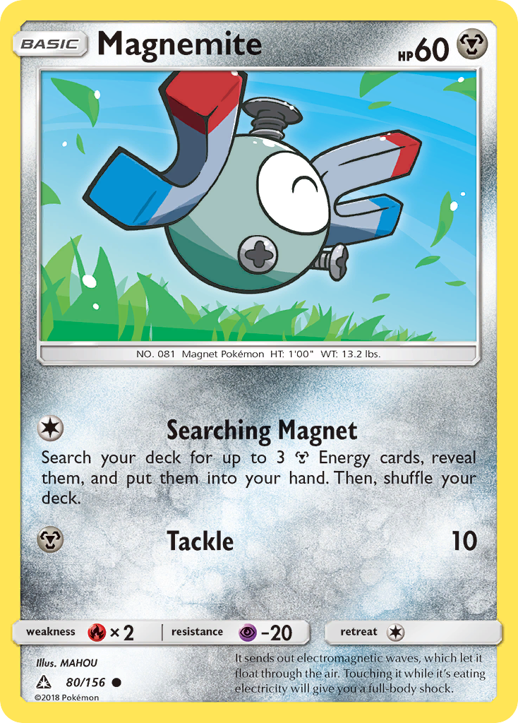 Magnemite (80/156) [Sun & Moon: Ultra Prism] | Arkham Games and Comics